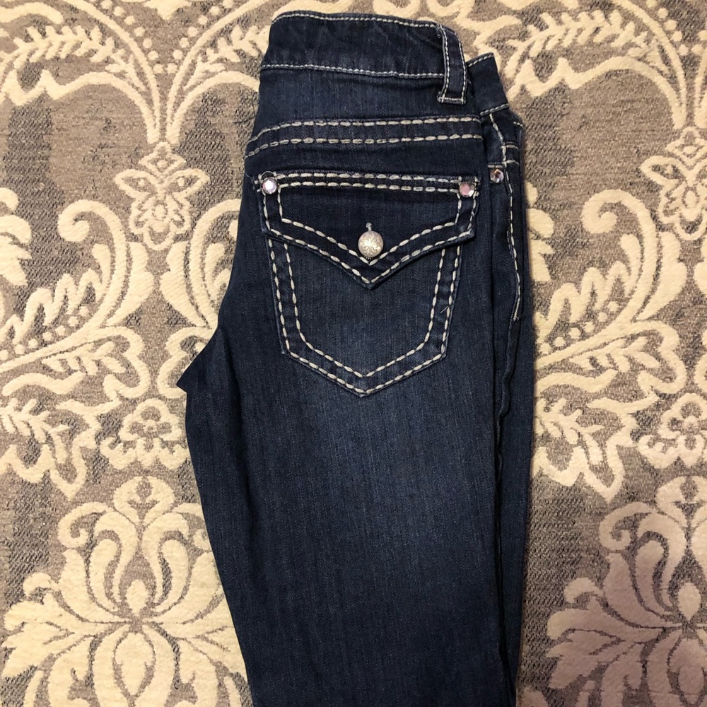 Paisley Sky skinny leg jeans